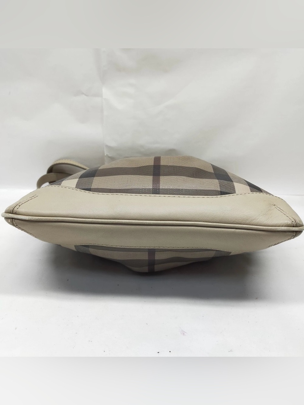 Burberry Beige Plaid Crossbody Bag with Black Accents - Picture 6 of 11